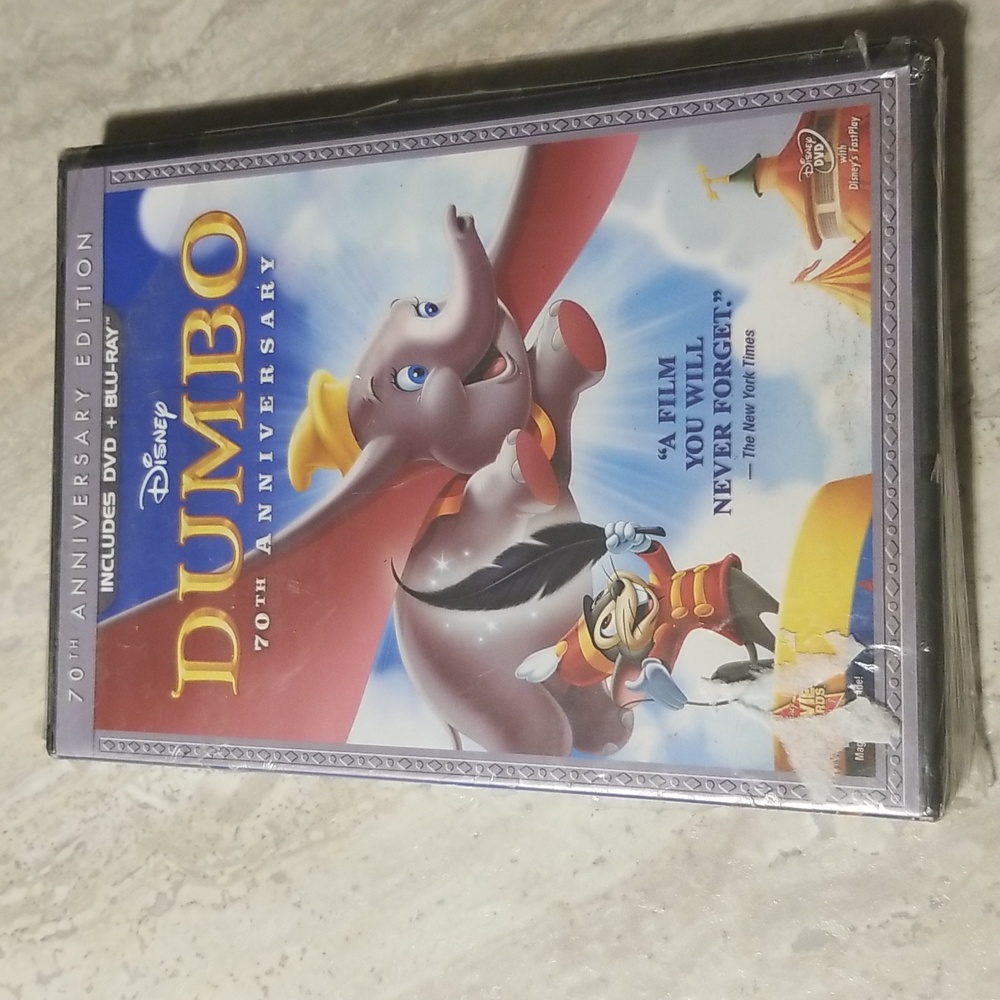 Sealed Dumbo 70th anniversary edition DVD/Blu Ray combo